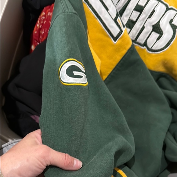 Vintage Green Bay Packers Green and Yellow NFL Sweatshirt - Picture 2 of 7
